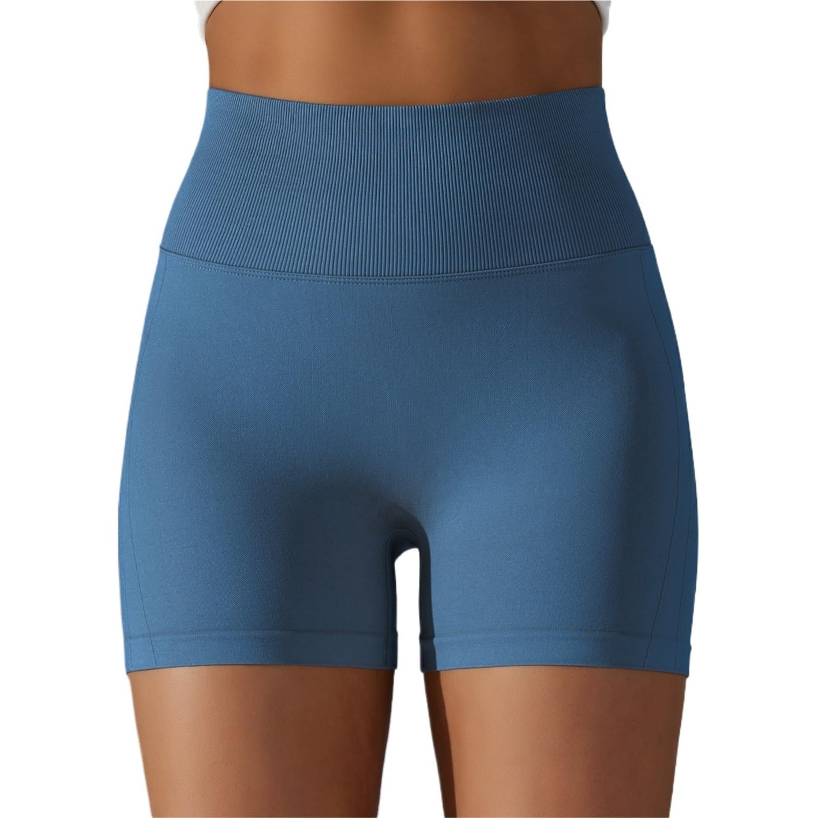 Pantalones cortos de yoga para mujer, para correr, ciclismo, transpirables, cintura alta, para verano, entrenamiento, gimnasio, mallas elásticas
