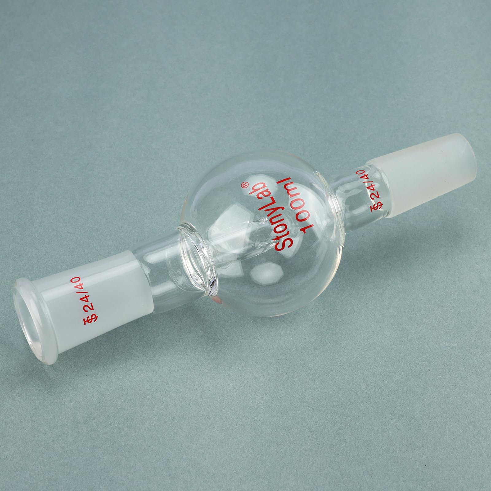 stonylab Piège de Bump pour Évaporateur Rotatif 100 ml, Tube à Vapeur Intérieur Supérieur 24/40, Joints Coniques Standard 24/40, Verre Borosilicaté G3.3