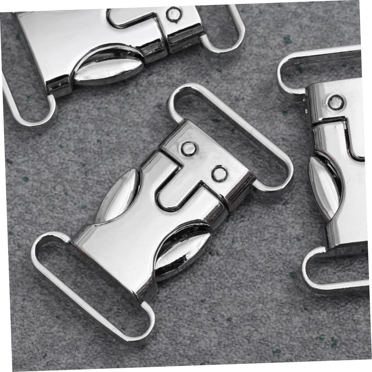 Operitacx 30piezas Hebillas De Lateral De Plata Hebillas De Seguridad Para Cinturones Pulseras y Accesorios De Paracaídas y Mochilas