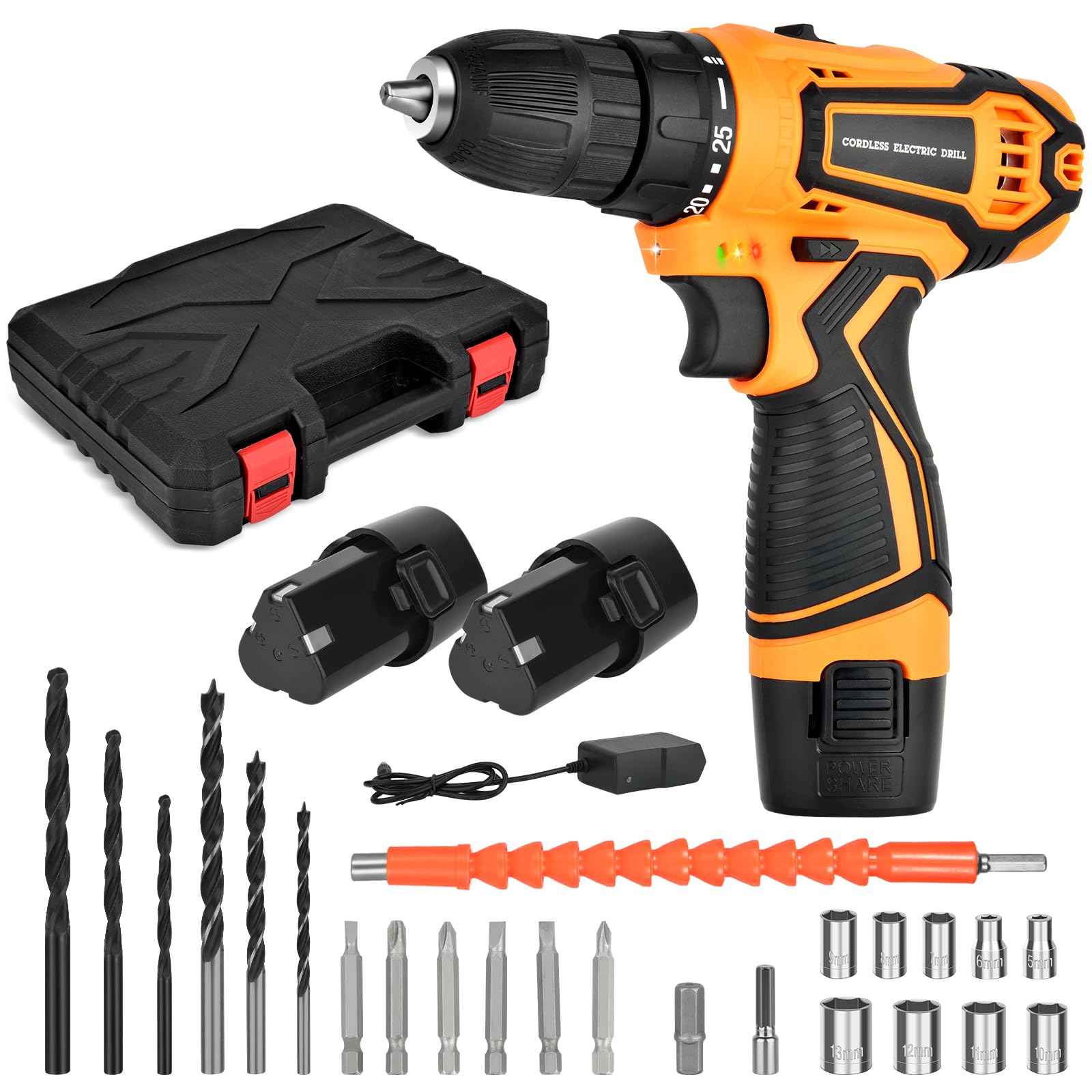 Blim Taladro A Bateria 12V 2Ah - 28Nm De Par Maximo - 2 Velocidades 0-400 Y 0-15