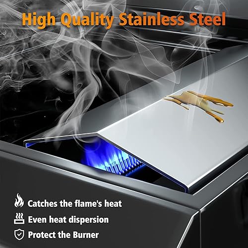 Miniatura 4 de Hisencn Rejillas de parrilla para Home Depot Nexgrill 820-0033, rejillas de cocción de 14.5 x 13 17 y tienda de calor de 13 pulgadas, piezas de