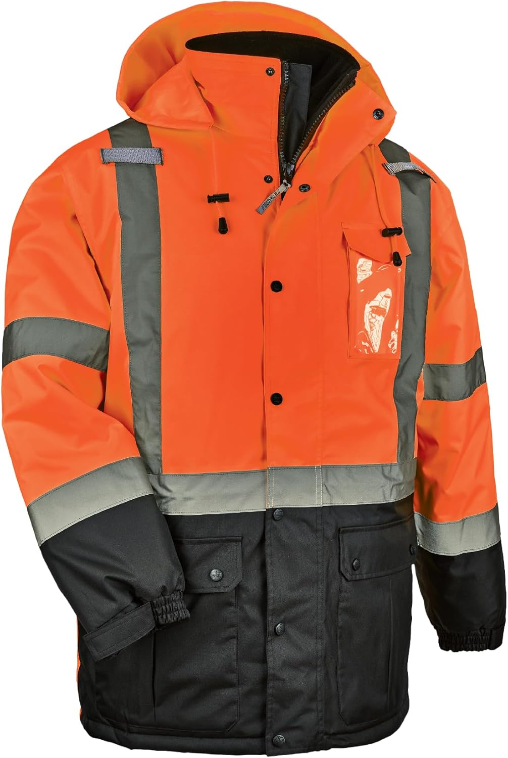 Ergodyne mens Hi-vis - Class 3 Hi Vis Thermal Parka Quilted, Orange, 5X-Large US