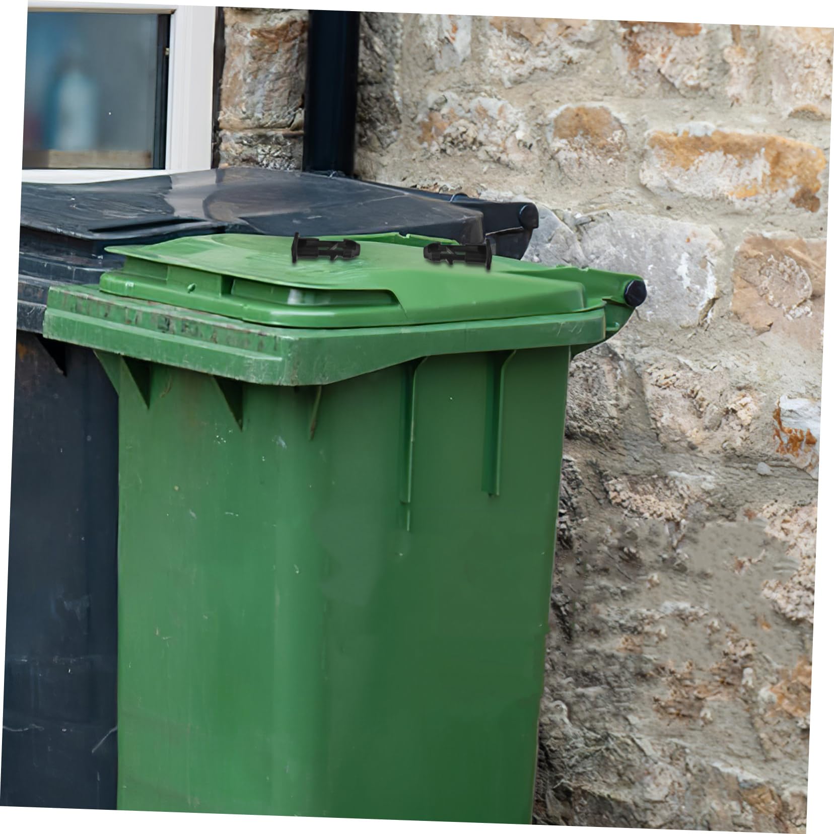 HOMOCONO 10pcs Trash Can Lid Latch Bolts for Bin Cover Latch for Outdoor Trash Can Accessories Versatile for