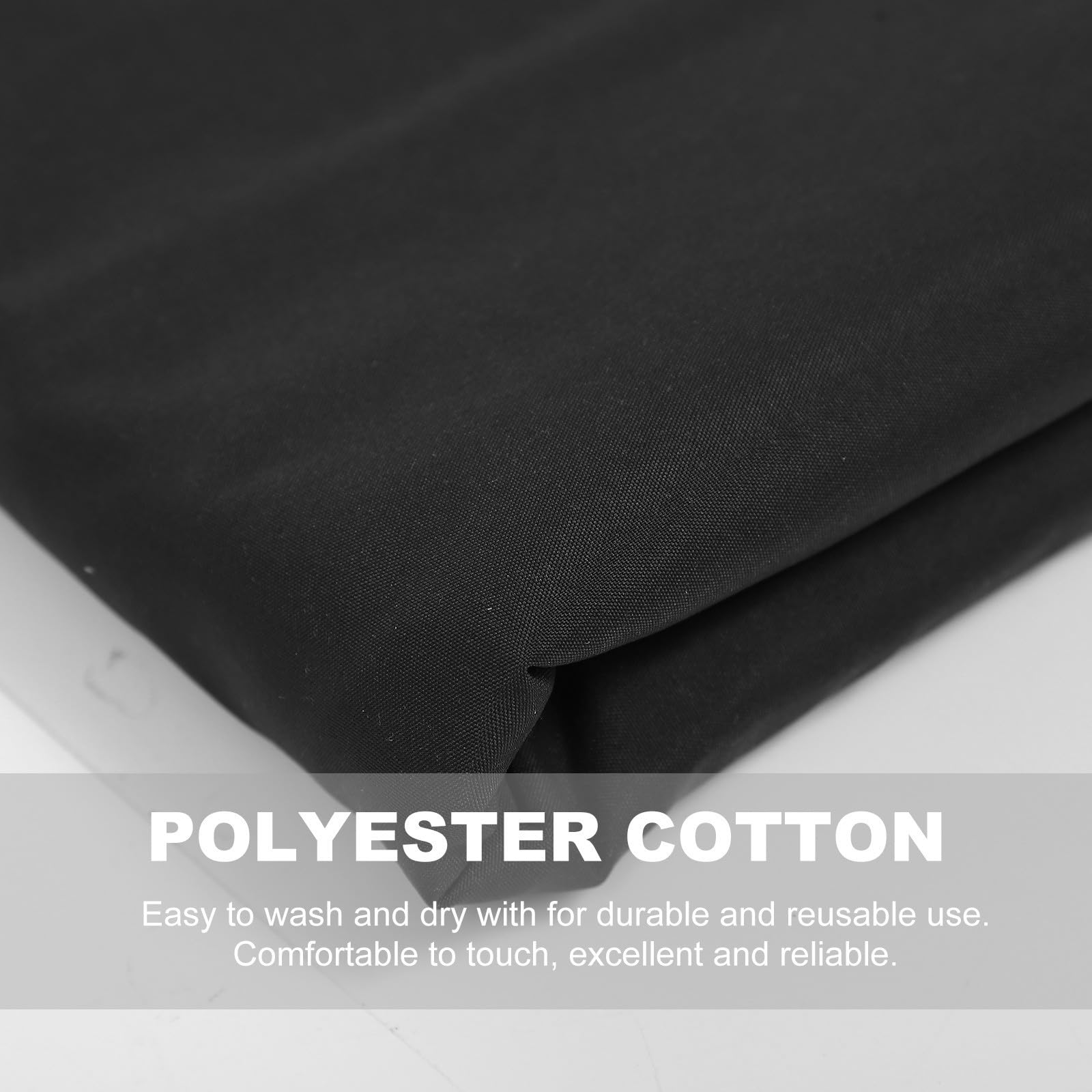 Tela de Fondo Reutilizable y Cómoda para Fotografía Negro Estilo Nórdico 2.5x3m de Poliéster Algodón para Estudios y Producción de Video
