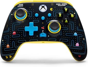 PowerA Wireless Controller for Xbox Series X|S - PAC-MAN SE, hall effect thumbsticks, low latency wireless, officially licensed, works with Xbox One and Windows 10/11