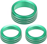 Vista 15 de Calcomanías para pomos de aire acondicionado de automóvil, cubierta de perilla para interruptor de radio de CA para Dodge Durango 2014-2020