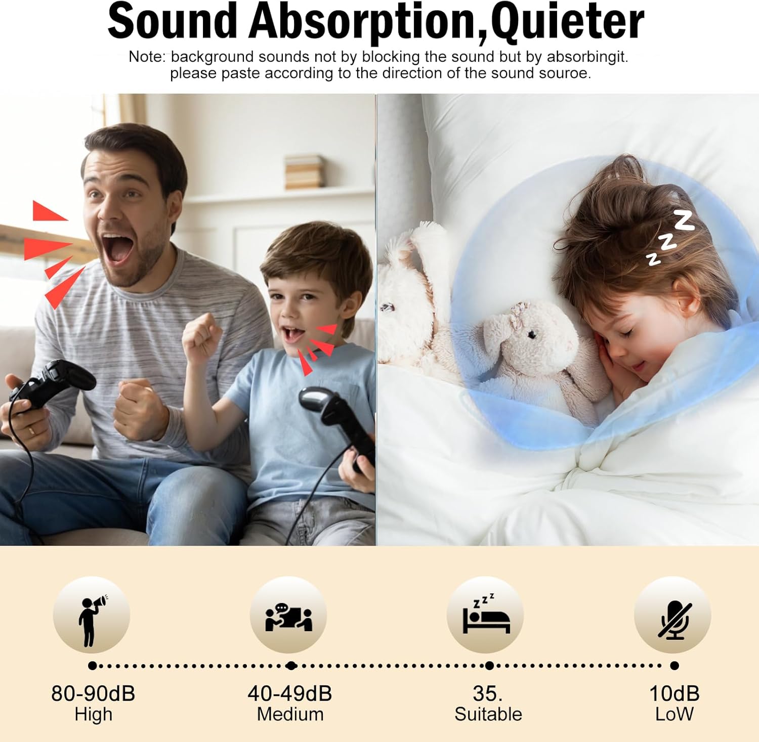 12Pack Acoustic wall Panels Panels 0.4" x 12" x 12" Soundproof Wall Panels Noise High Density Sound Dampening Panels Panels for Home Office Recoding Studio with self Adhesive Acoustic Panels.