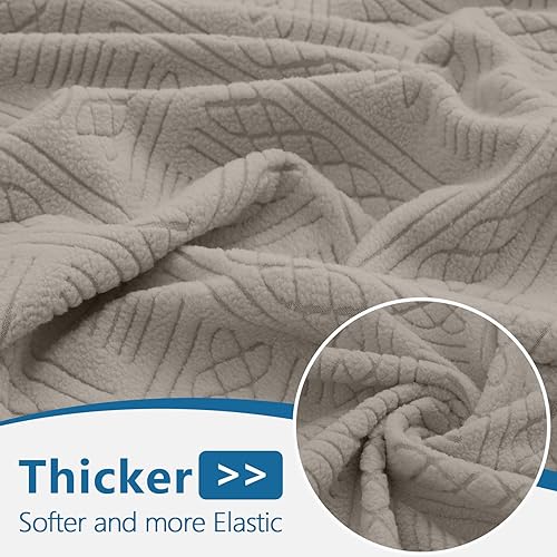 Miniatura 5 de hyha Fundas de cojín impermeables para sofá, fundas impermeables para sofá modular para mascotas, funda elástica lavable con parte inferior elástica