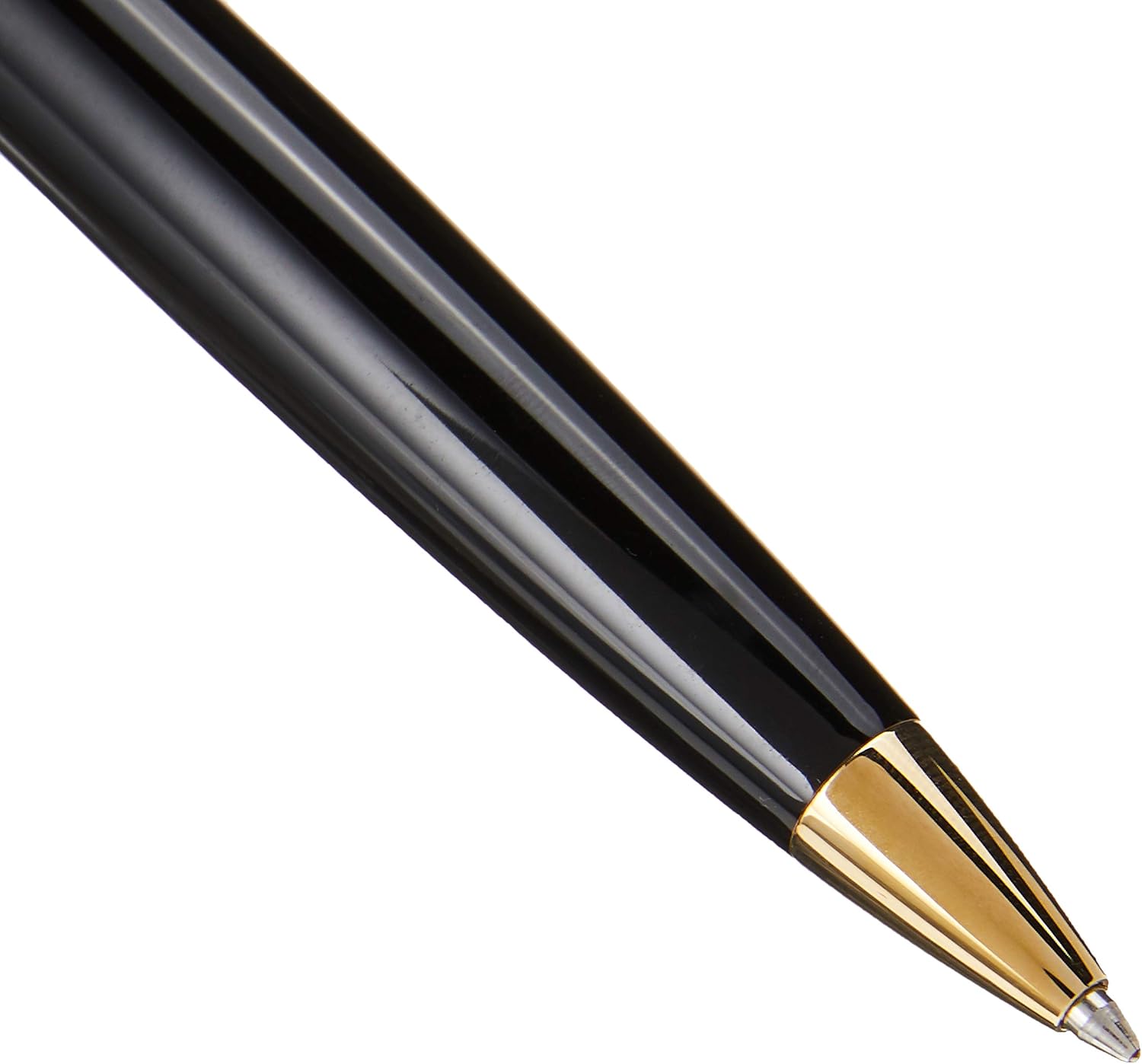 Sheaffer 300 Glossy Black Ballpoint Pen with Gold Tone Trim