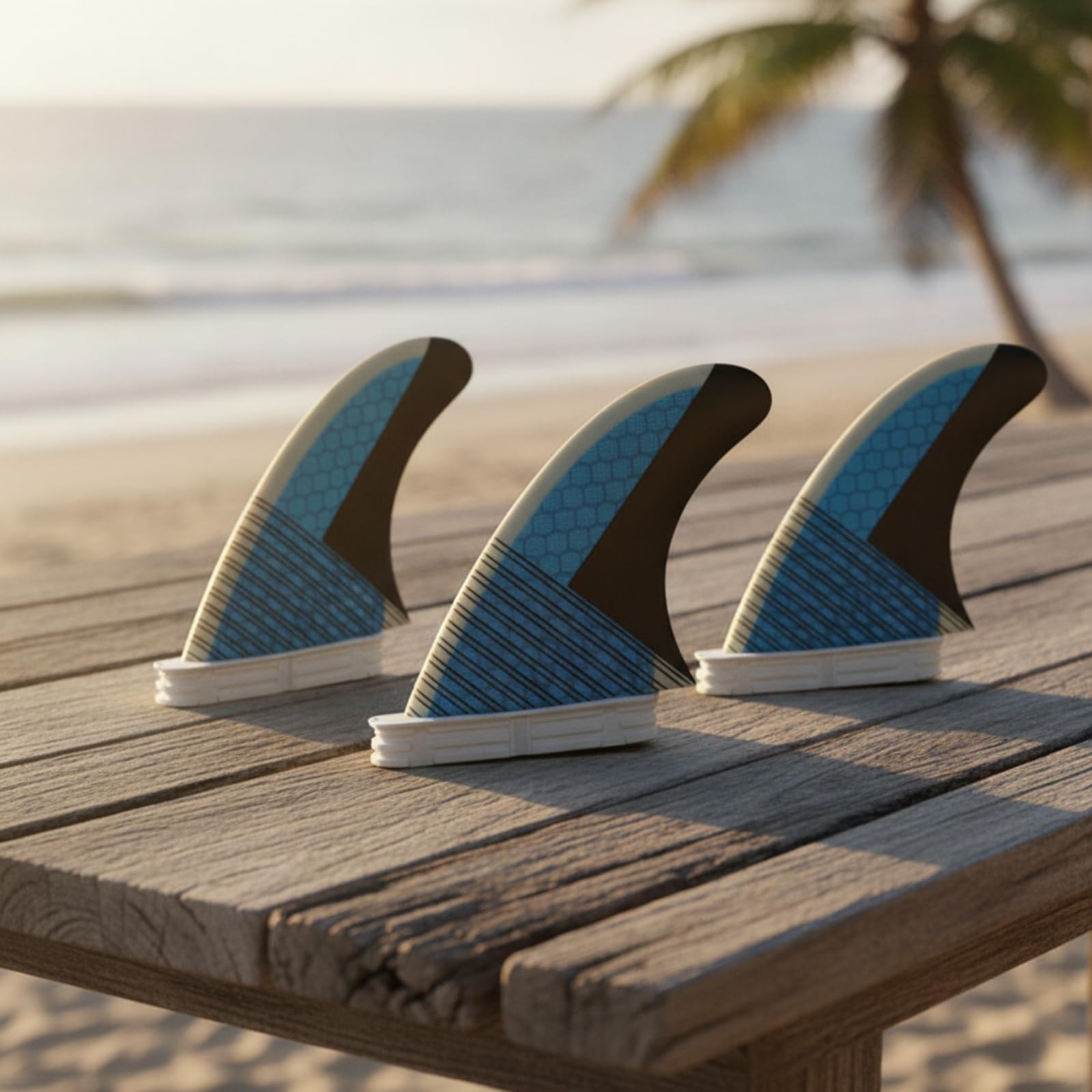 3 Pièces Aileron Surf Léger | Nid D'abeille, Stable, Dérive Surf, pour Remplacement