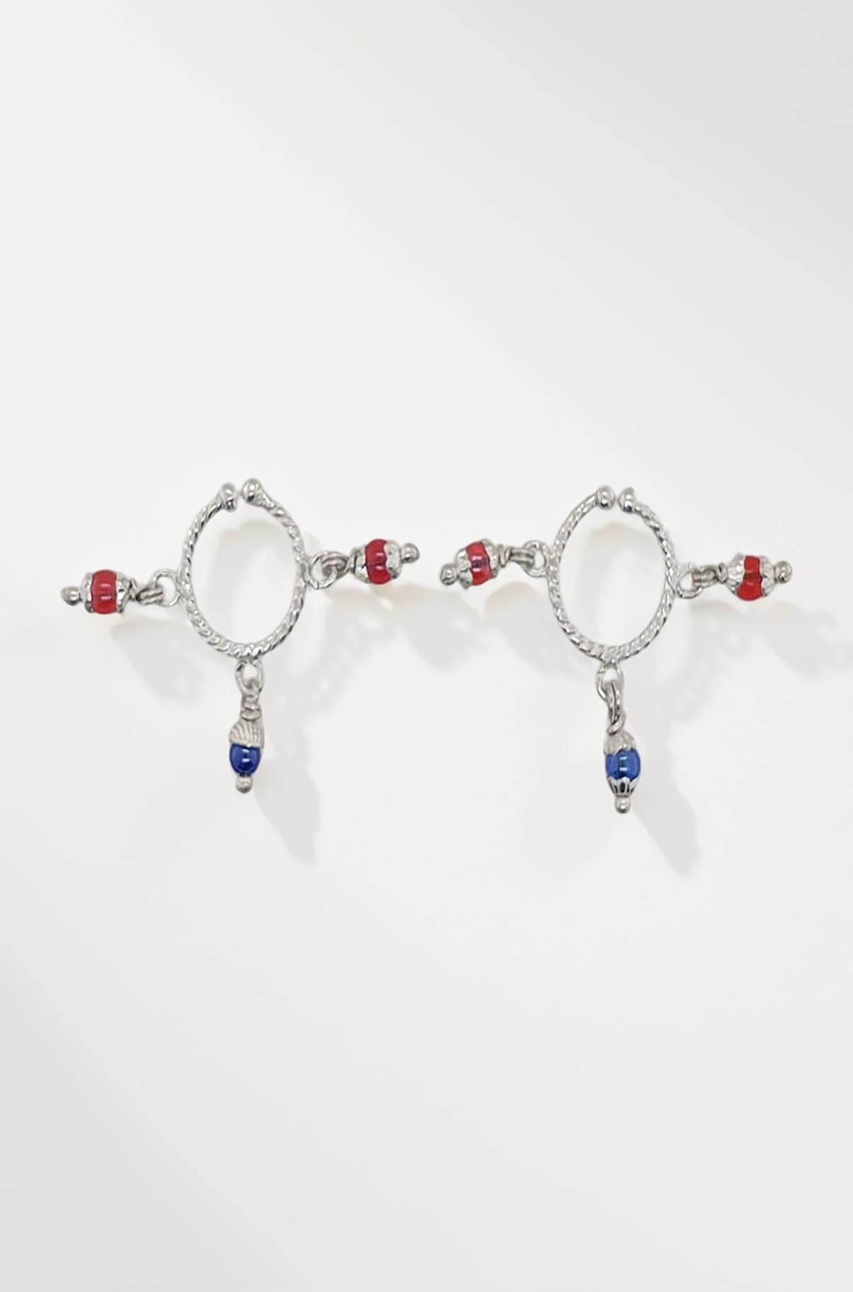 Sahiba Gems Pure Chandi/Silver Designer Self Work Kada with Three 3 Silver Ghungroo For Laddu Gopal Ji, Bal Krishna,Shreeji Radhey Rani Jewellery for Idol