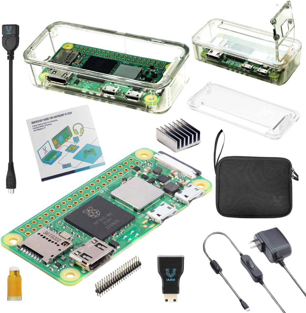 Vilros Raspberry Pi Zero 2 W Starter Kit with Case & Accessories