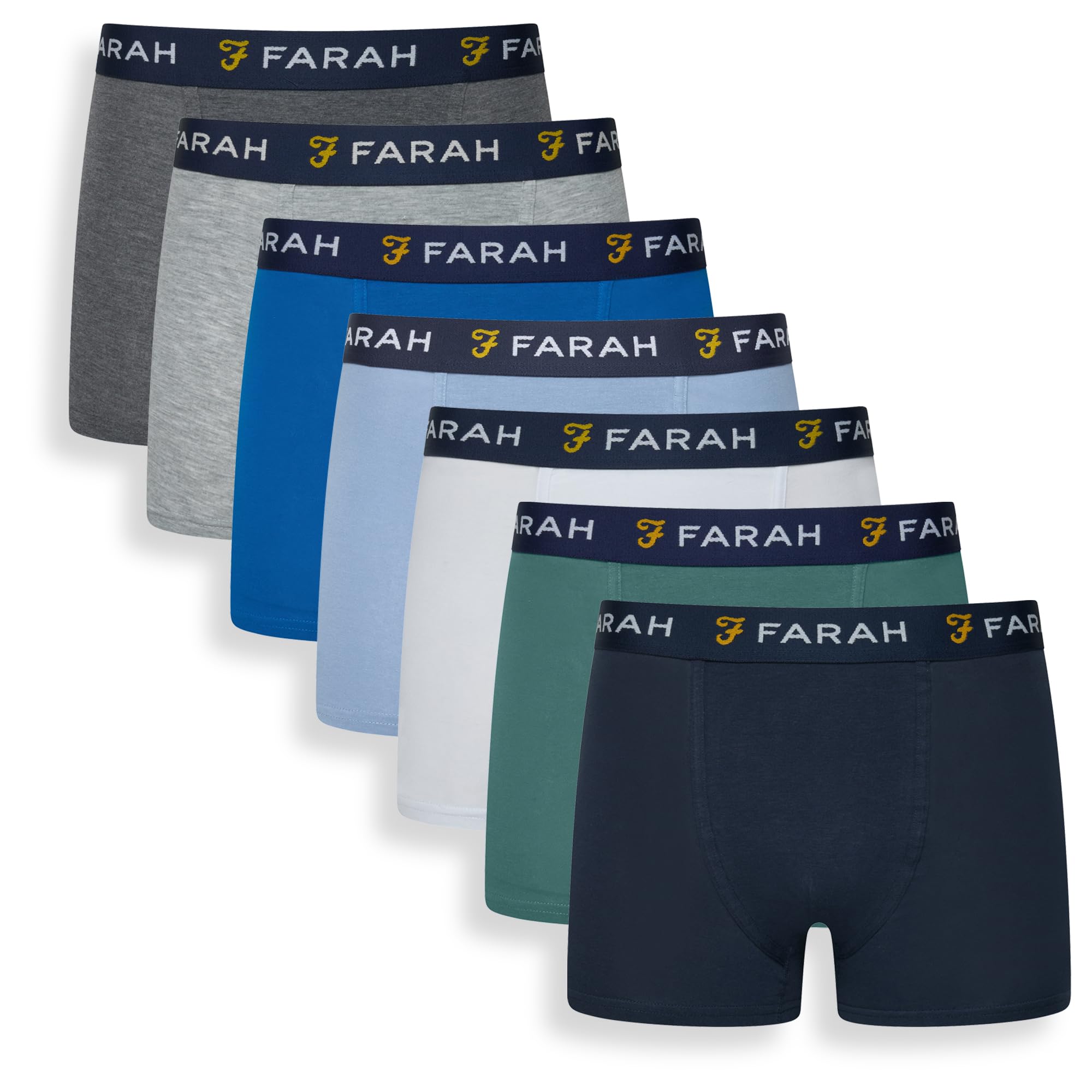 Farah Men's Assorted 7 Pack Boxers Chander - M