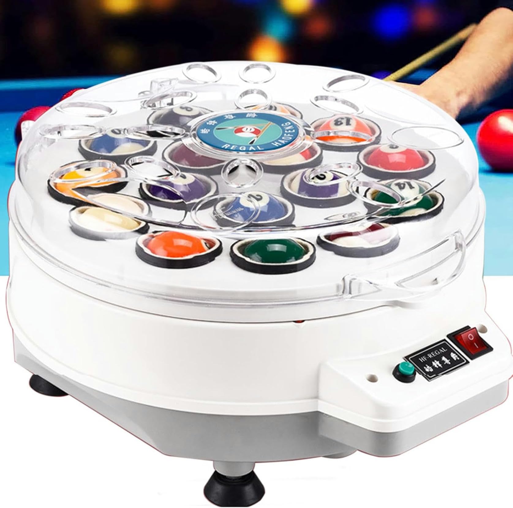 Máquina de limpieza para 16 y 22 bolas de billar snooker automática