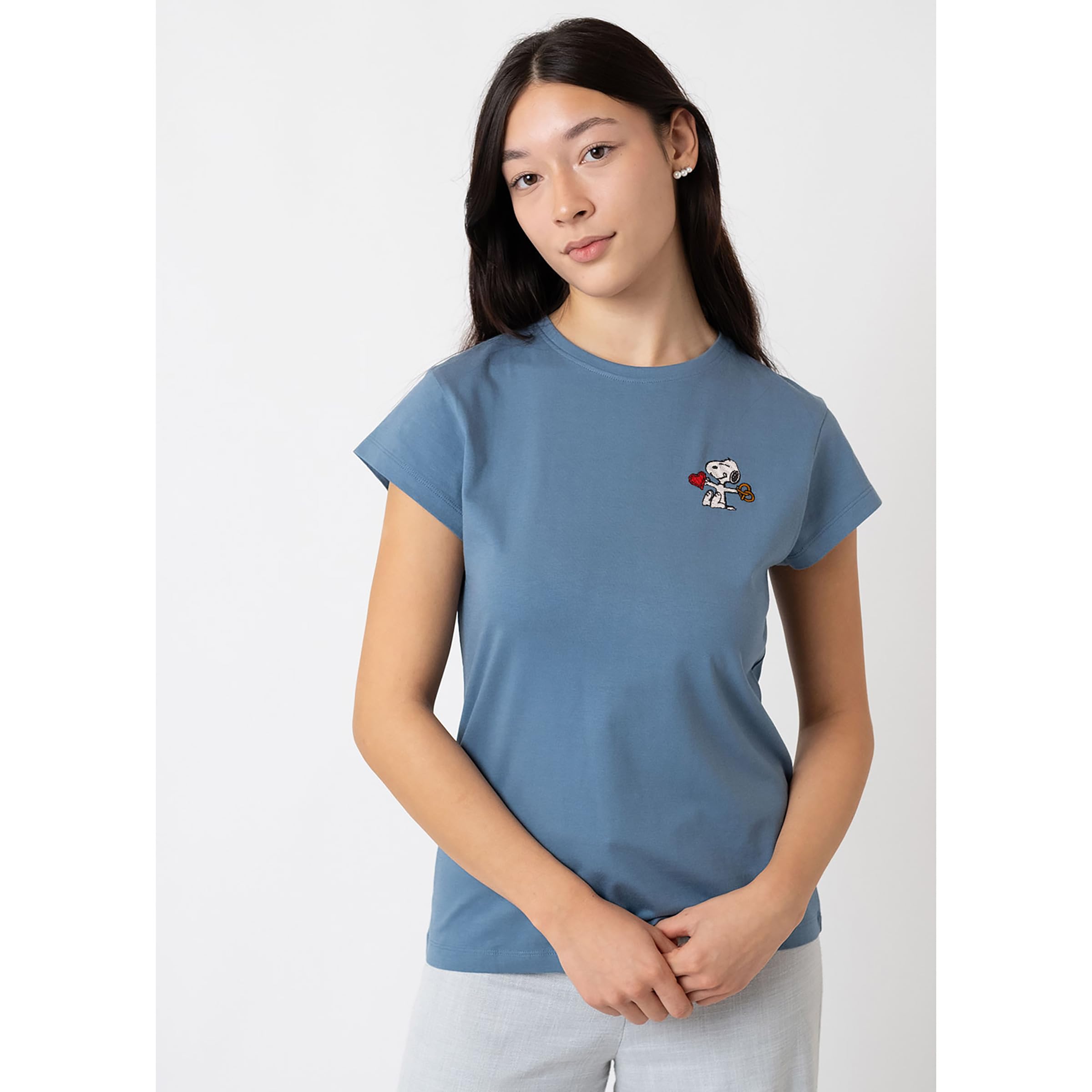 Bavarian Caps Damen Peanuts: Snoopy T-Shirt, dunkelblau, XL