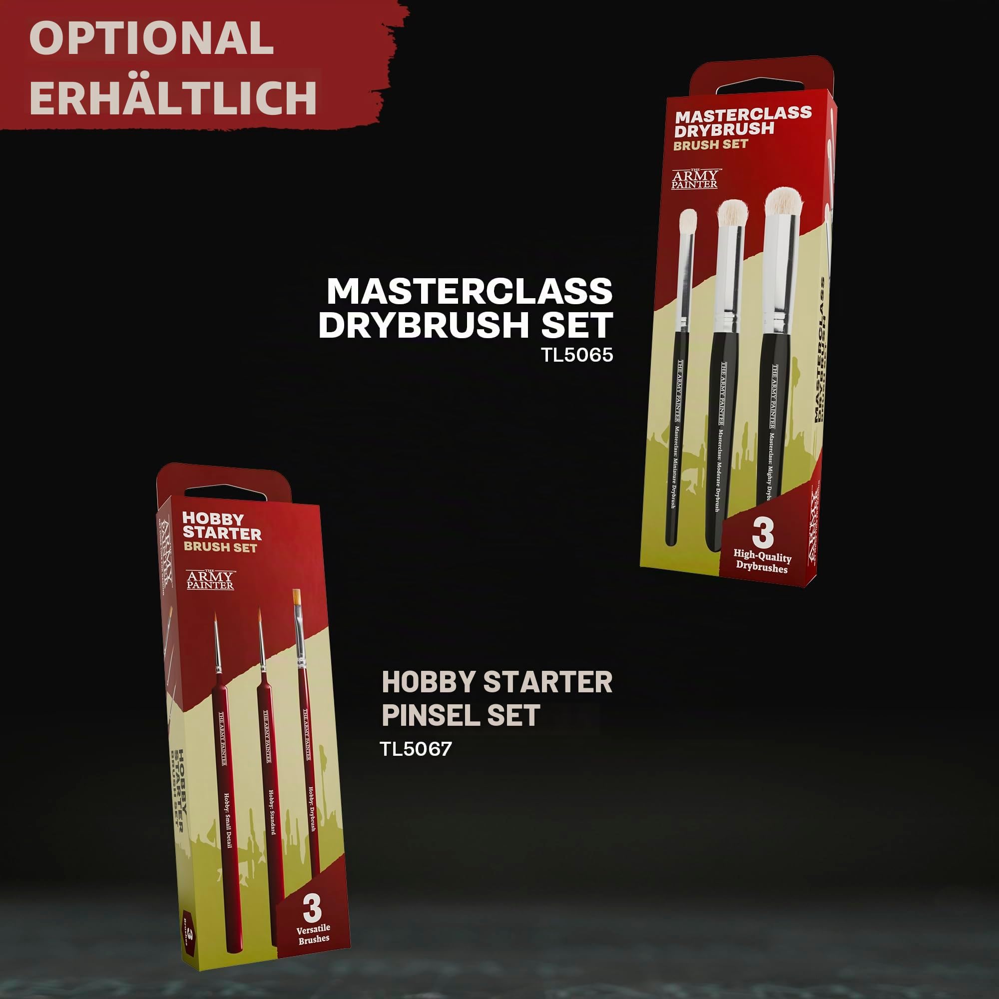 The Army Painter, Warpaints Flexible Triad PLUS+: Olive Greens, 7 x 18 ml Acrylfarben – Hobbyfarbe in Miniaturqualität für Dungeons and Dragons (DnD) & Warhammer Miniaturen
