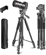 Adofys 70” Aluminium Tripod for Phone with Travel Bag and Phone Holder |Operating Height: 70 inch | Maximum Load Capacity ...