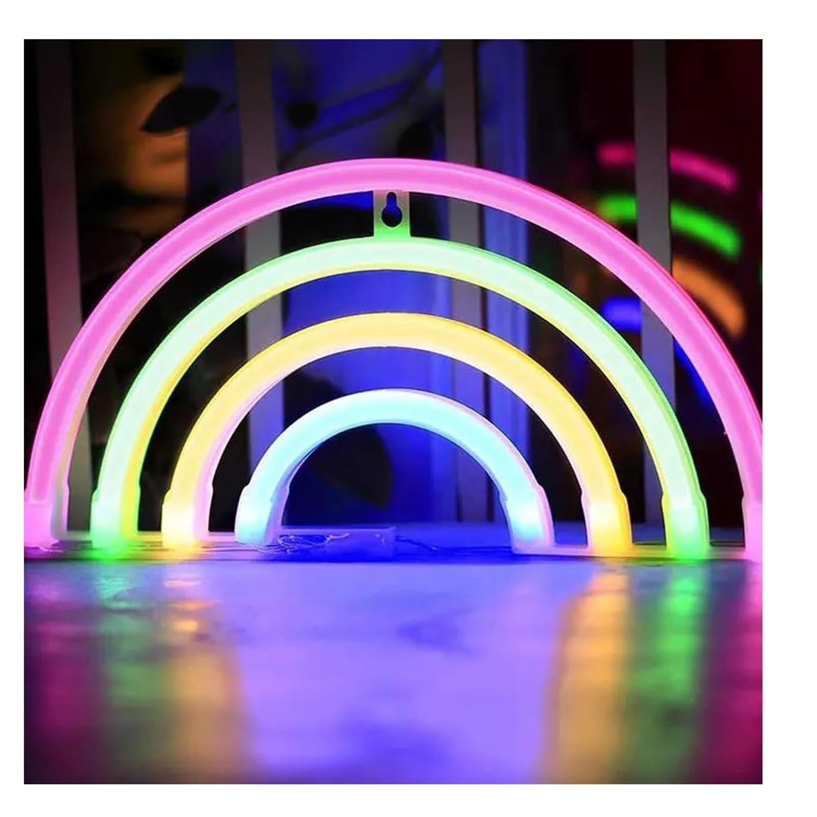 Aextroi neon Lights Sign Neon Sign for Rainbow Shaped,Lamp for Party and Holiday Decoration(Neon-5)