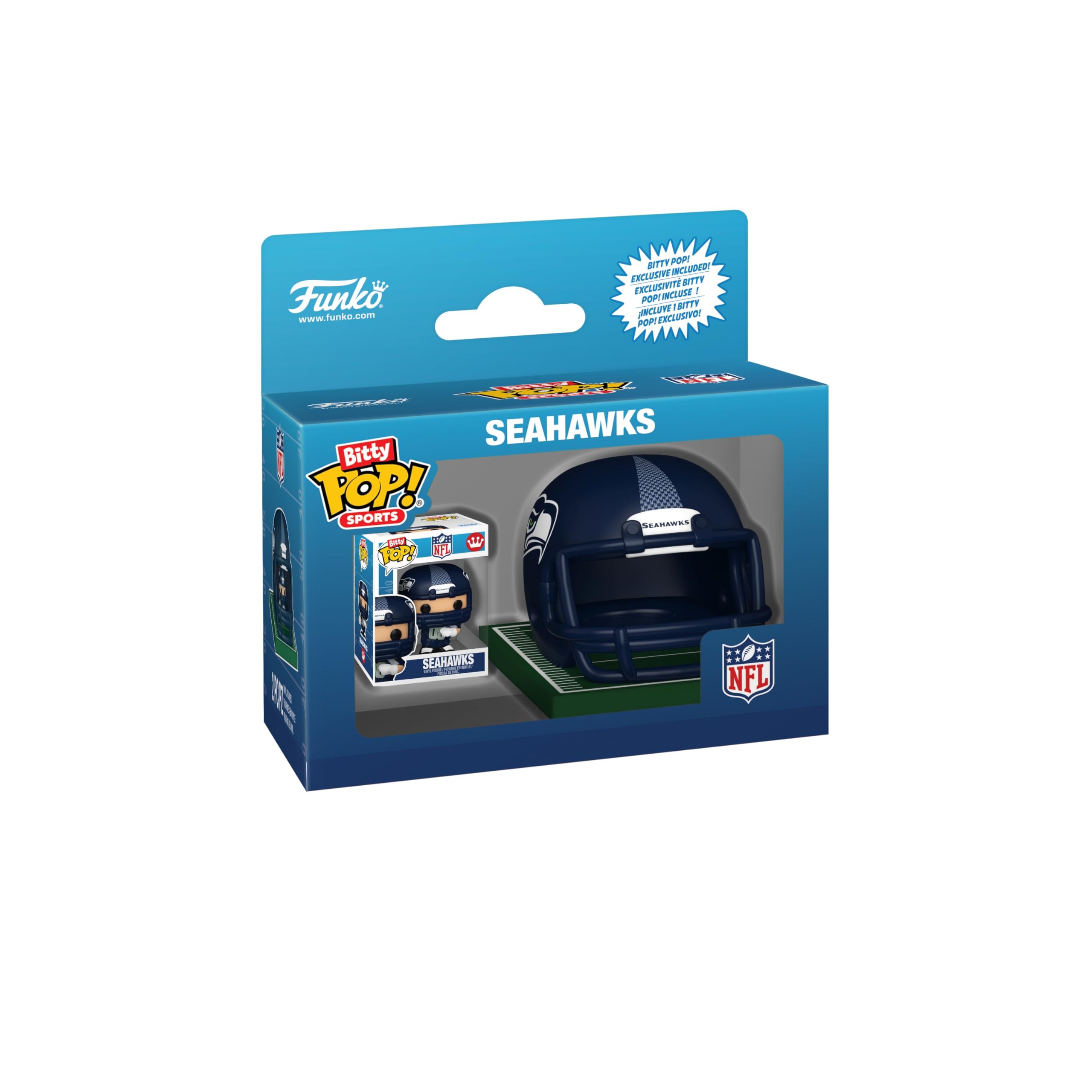 Funko Pop! Bitty Helmets: NFL, Seahawks, Collectable Vinyl Figure, Gift Idea, Official Merchandise, Toys for Kids & Adults