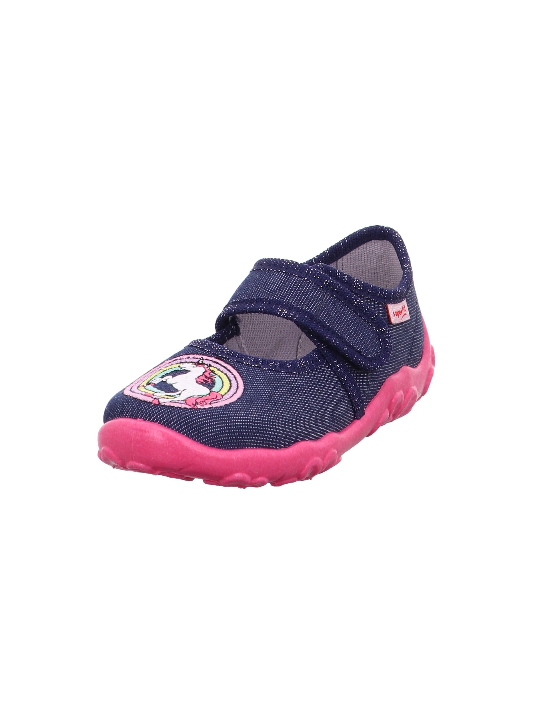 Superfit Bonny Slipper, Blue/Pink 8030, 0.5 UK