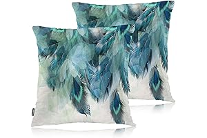 Swono Peacock Pillow Covers for a Limitless Style