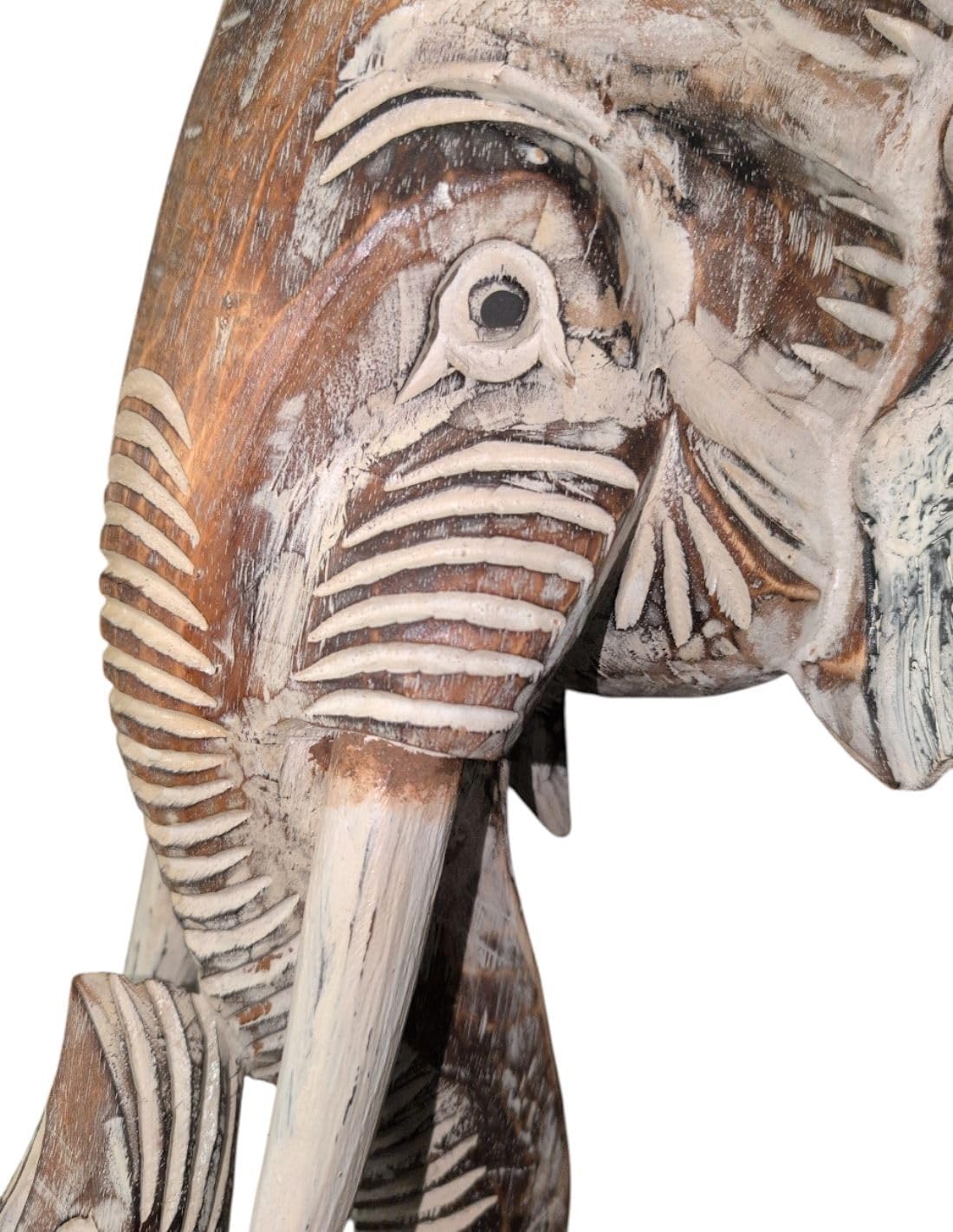 Tête d'éléphant mural en osier paille | Bohome Living