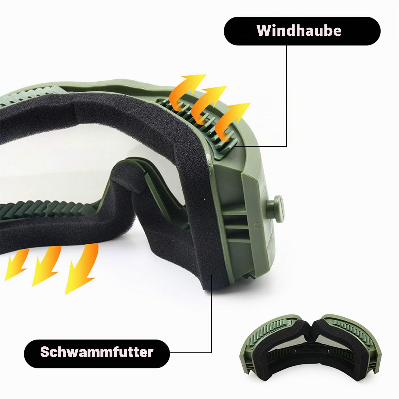 Militärisch Alpha Ballistisch Schutzbrille Taktische Sonnenbrille Airsoft CS Paintball Brille
