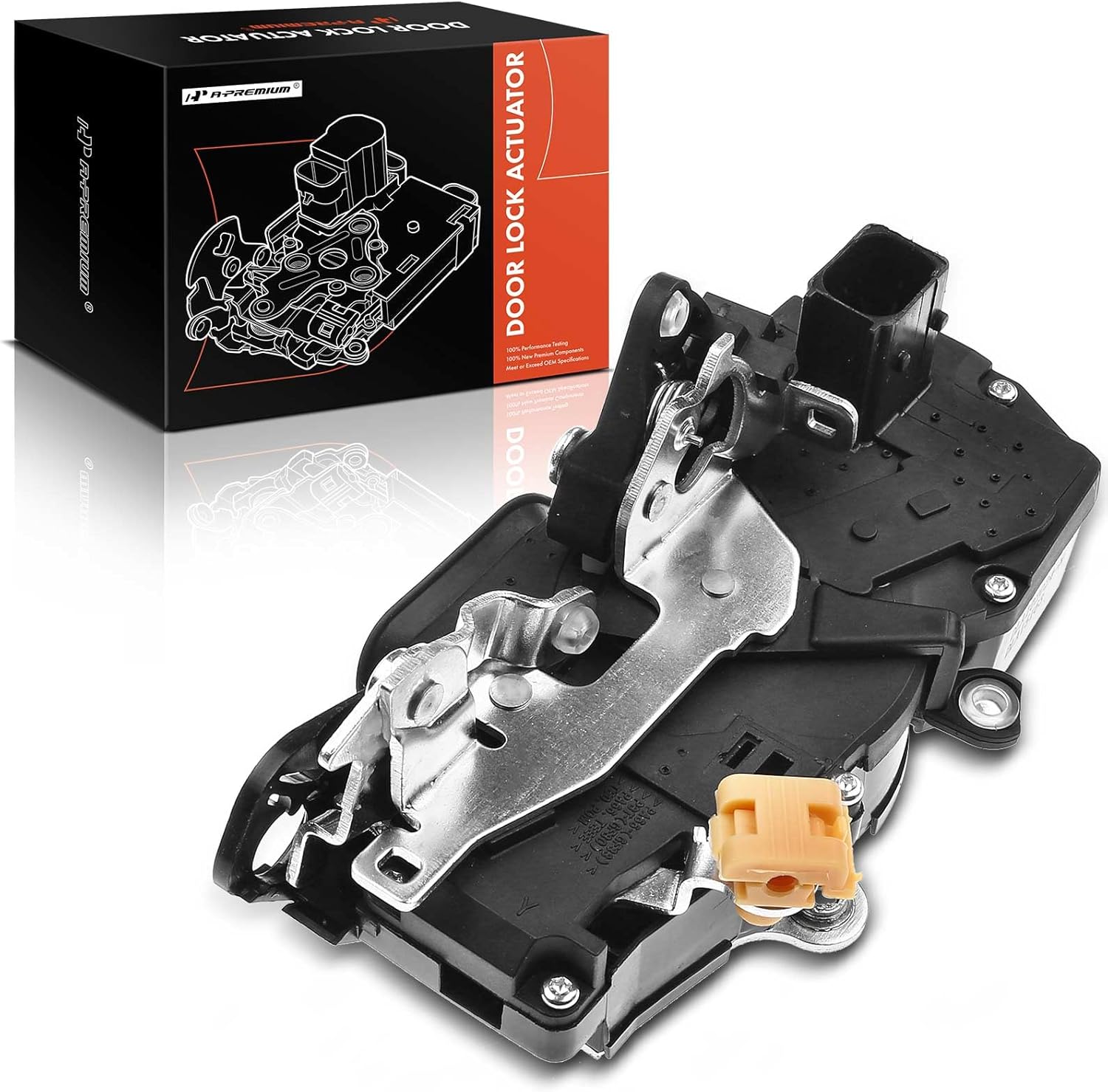 A-Premium Rear Tailgate Door Lock Actuator Compatible with Chevrolet Equinox 2005-2006 Pontiac Torrent 2006-2007 Rear Tailgate Side