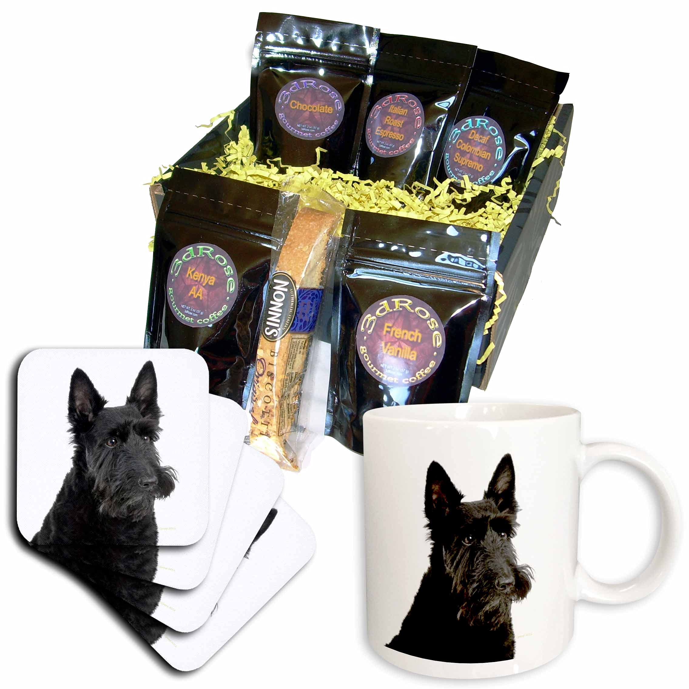 3dRose Scottish Terrier Coffee Gift Basket, Multi