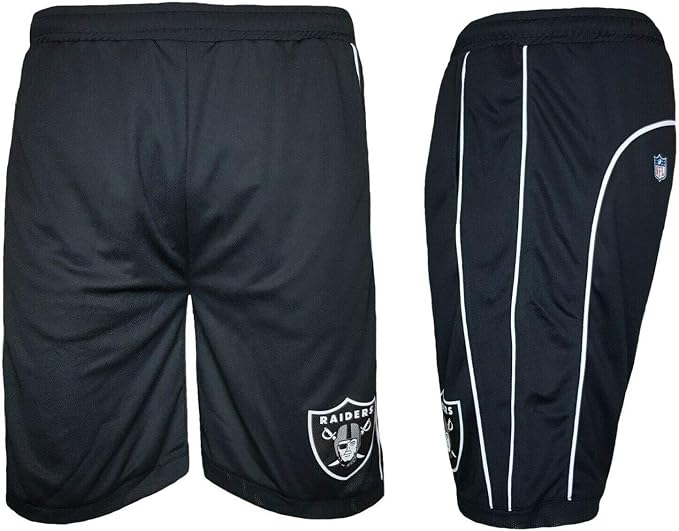 NFL Majestic Oakland Raiders - Pantaloncini da allenamento in rete Nero XS  : Amazon.it: Sport e tempo libero