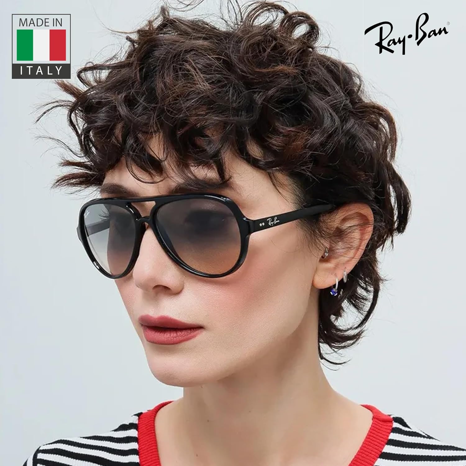 Ray-Ban RB4125 CATS 5000 CLASSIC Pilot Shaped Sunglasses for Men & Women with Official RAYBAN Eyewear Kit - Image 6