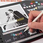 8 x 8 Inch DIY Scrapbook Photo Album, Brown 40 Pages Hardcover Kraft Blank Paper Memory Book for Wedding Anniversary Birthday (Brown, 8 Inch 40 Pages)