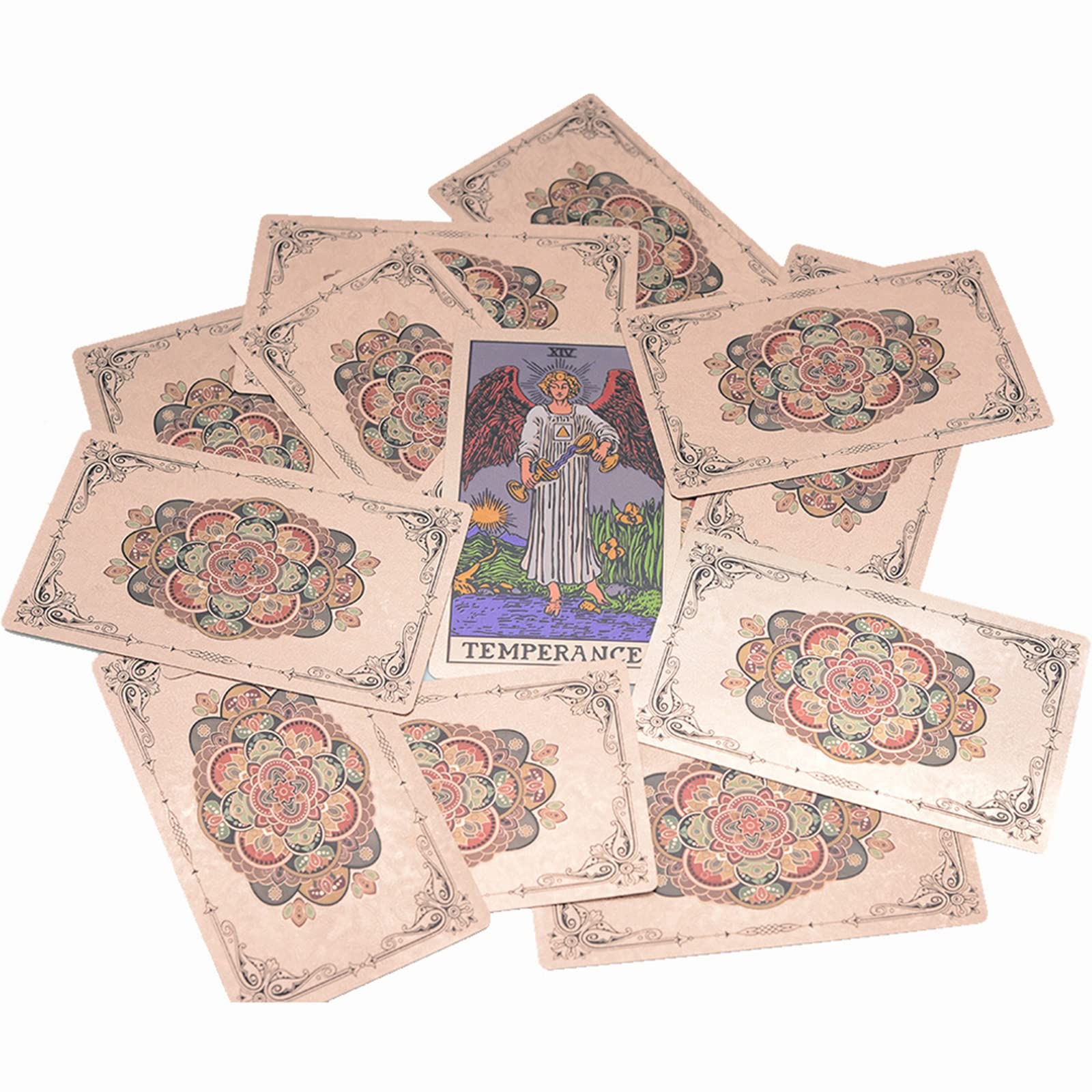 Jeu de cartes de tarot for débutants, jeu de cartes de tarot, jeu de tarot classique avec guide for débutants, cartes de tarot originales en PVC imperméable avec boîte for raconter l'avenir, jeu de di