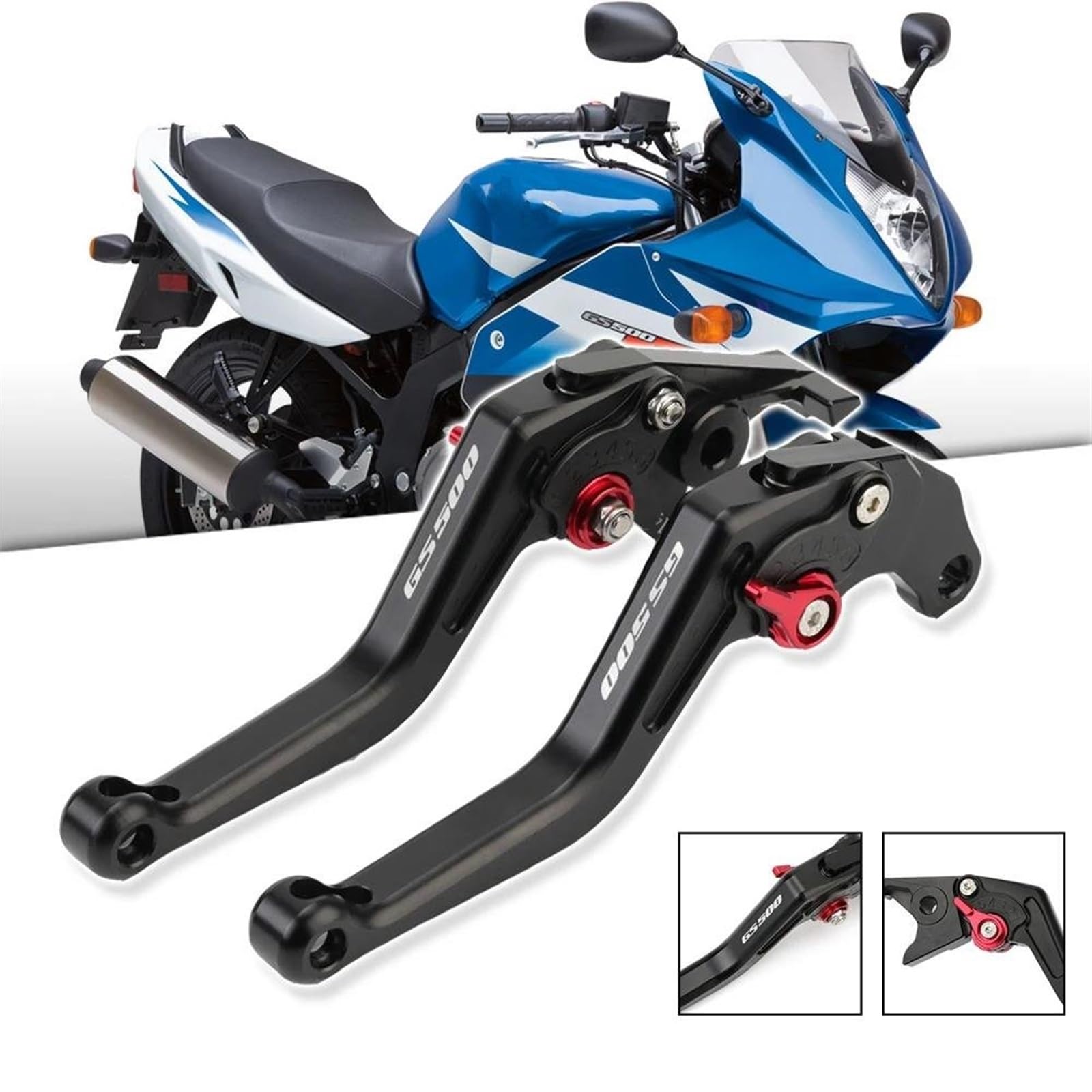 Levier De Frein Moto Aluminium Pour Suzuki GS500, SFV650, DL650, DL1000 – Côté Droit, Résistant à La Corrosion – Améliore Le Freinage Et Le Look