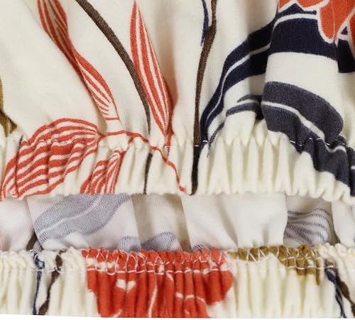 Miniatura 9 de SearchI Chair Covers Bundle Products, Dining Room Chair Covers Set of 6, Dining Bench Cover Stretch Washable Upholstered Bench Slipcover (Orange