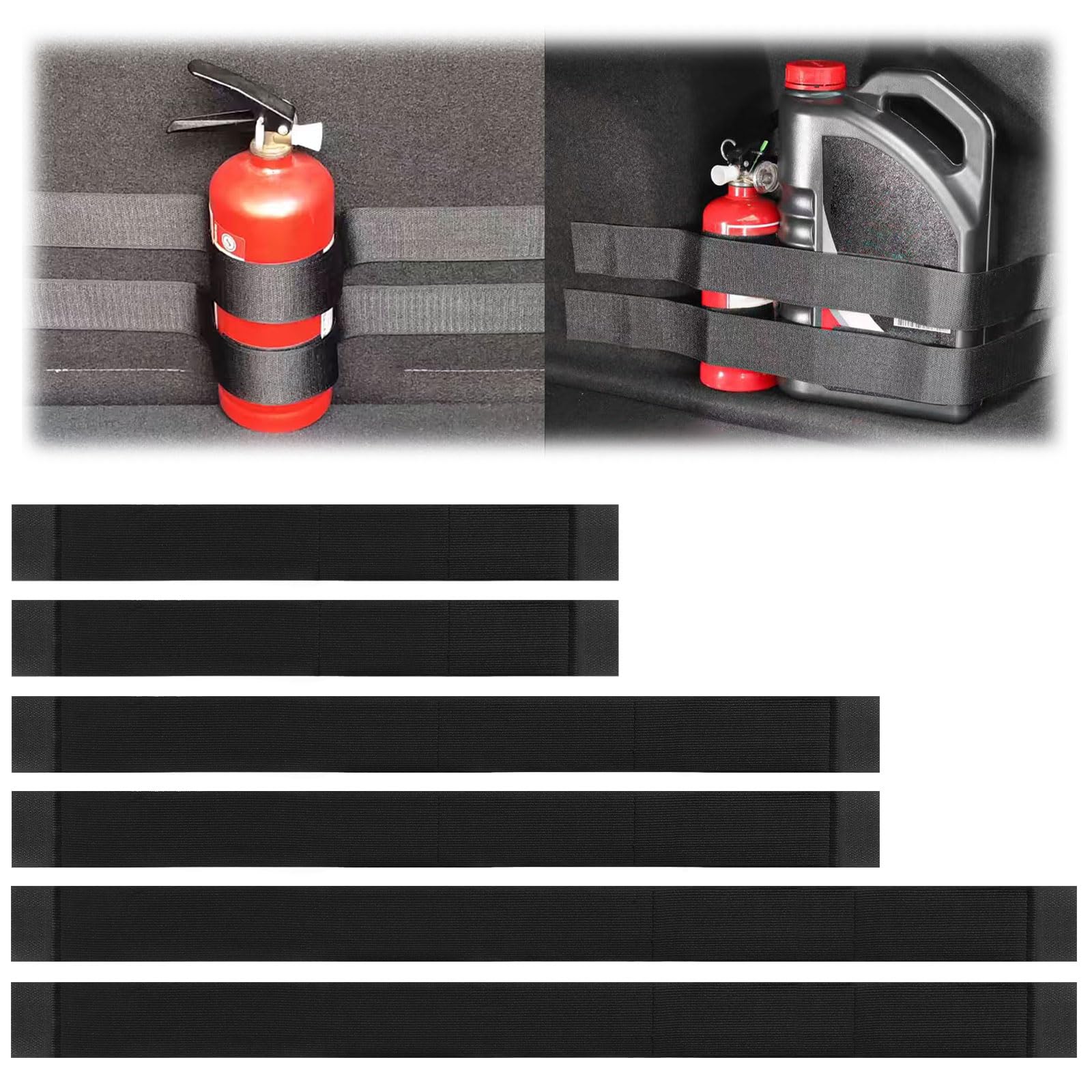 Organizzatore Bagagliaio Auto UEAVOID - 3 Cinghie In Velcro 40/50/60 Cm Per Fissare Oggetti In Macchina - Foto 12