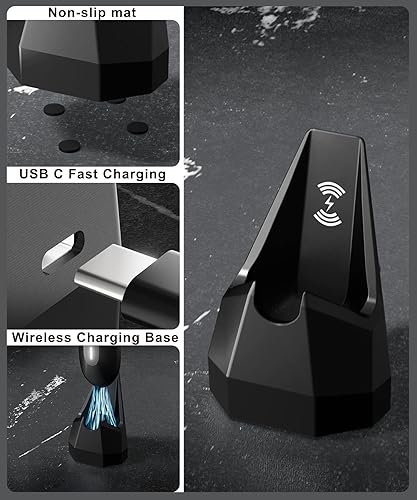 Miniatura 6 de Repuesto para cargador MANSCAPED 4.0 con adaptador de CA, base de soporte de carga inalámbrica para recortadora de pelo eléctrica MANSCAPED 4.0
