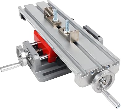RATTMMOTOR XY Axis Slide Vise AB8303 Multifunction Cross Worktable | Milling Machine Workbench Clamp, Stroke X Axis-180mm, Y Axis-50mm, Aluminum Alloy for Mill and Drill Press