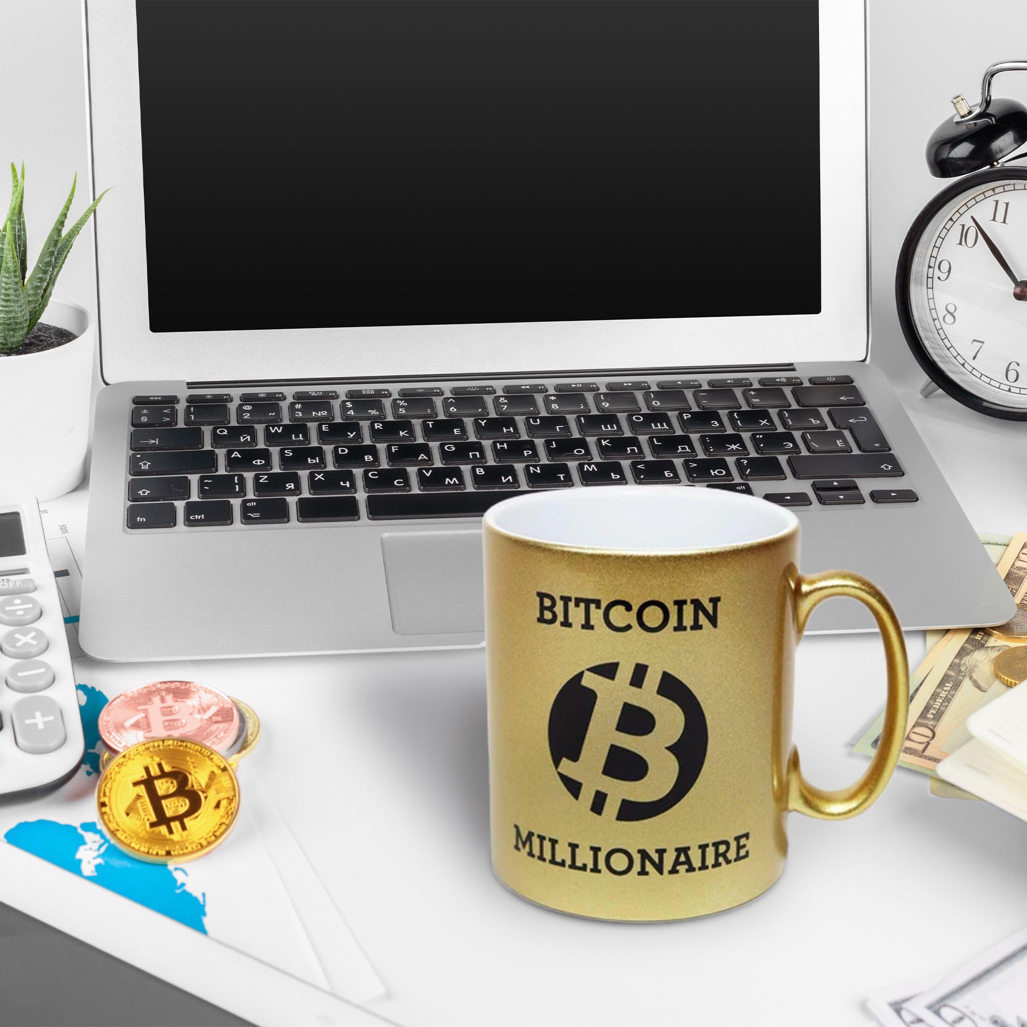 Bitcoin Revolution – Imprimé Des Deux Côtés – Tasse à Café