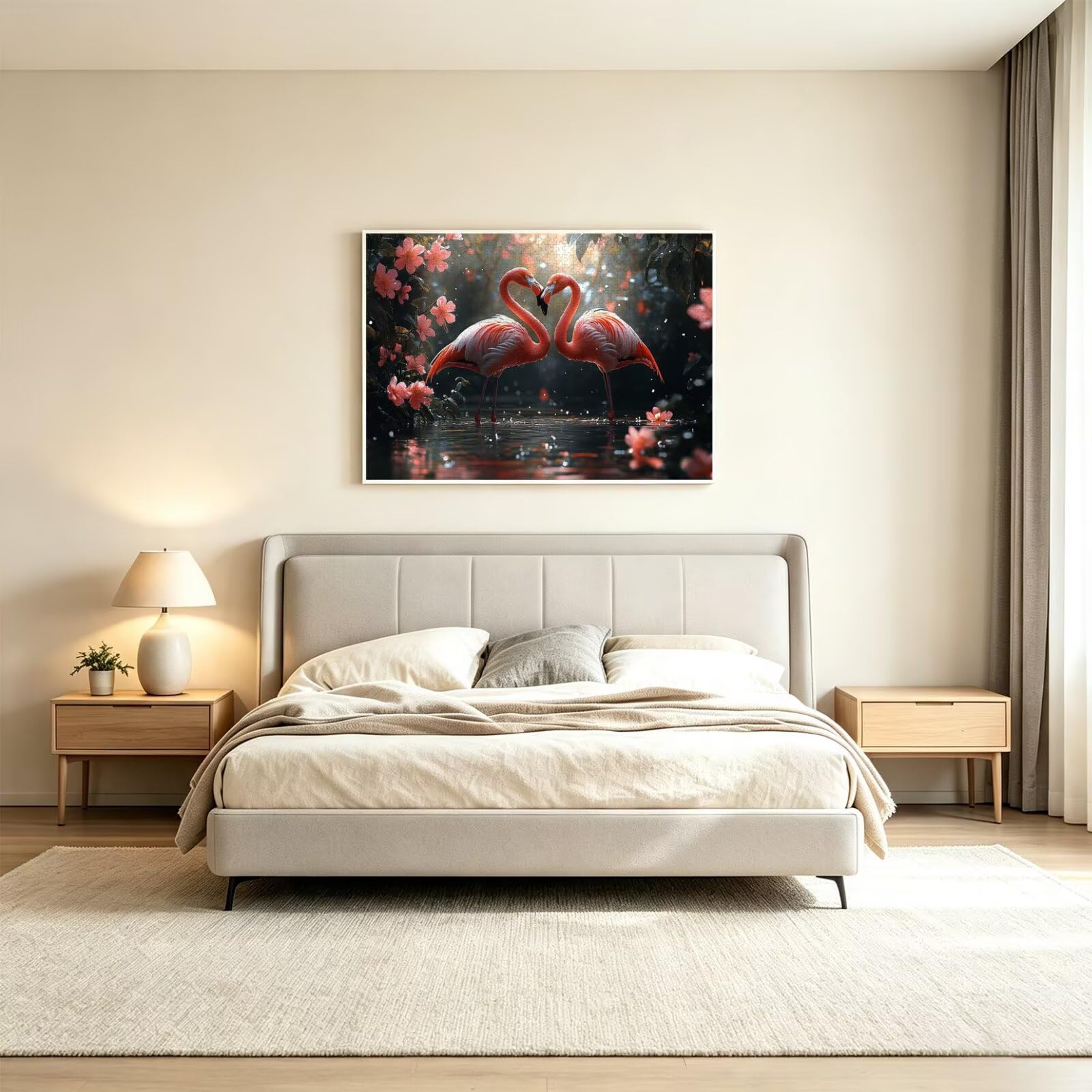 Puzzle dla dorosłych 2000, kwiat wiśni flaminga, 99 x 70 cm, n-312