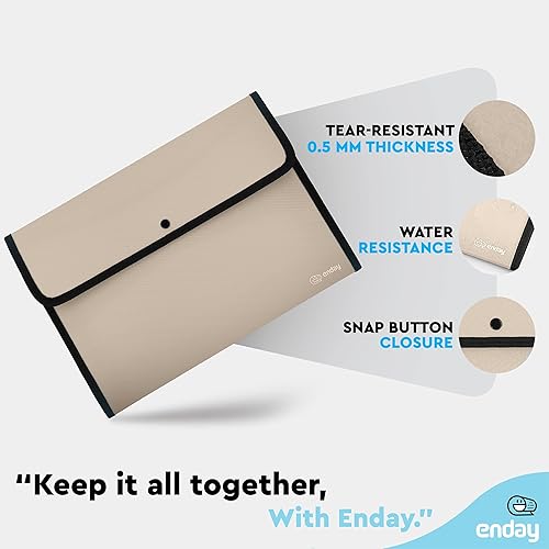 Vista 33 de Enday Soporte de archivo de plástico con solapa cuadrada, tamaño de letra A4, verde