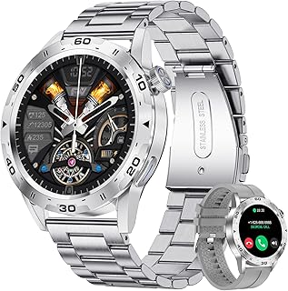 LIGE Smart Watch for Men with Bluetooth Calling, 1.32'' HD Full Touch Screen Fitness Tracker with Heart Rate/Sleep Monitor, Message Alerts, IP67 Waterproof 100+ Sports Modes Smartwatch for Android iOS