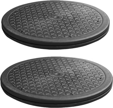 2 Pack 12 Inch Heavy Duty Rotating Stand, 360Rotation Lazy Susan with Steel Ball Bearings for Model Base Rotating Plants Crafts Stand Monitor TV Stereos Sculpture