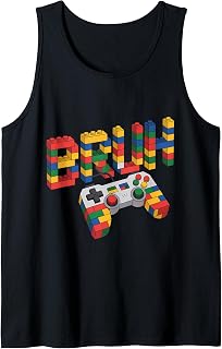 Play Building Blocks Bruh Gamer Boys Brick Builder Tank Top