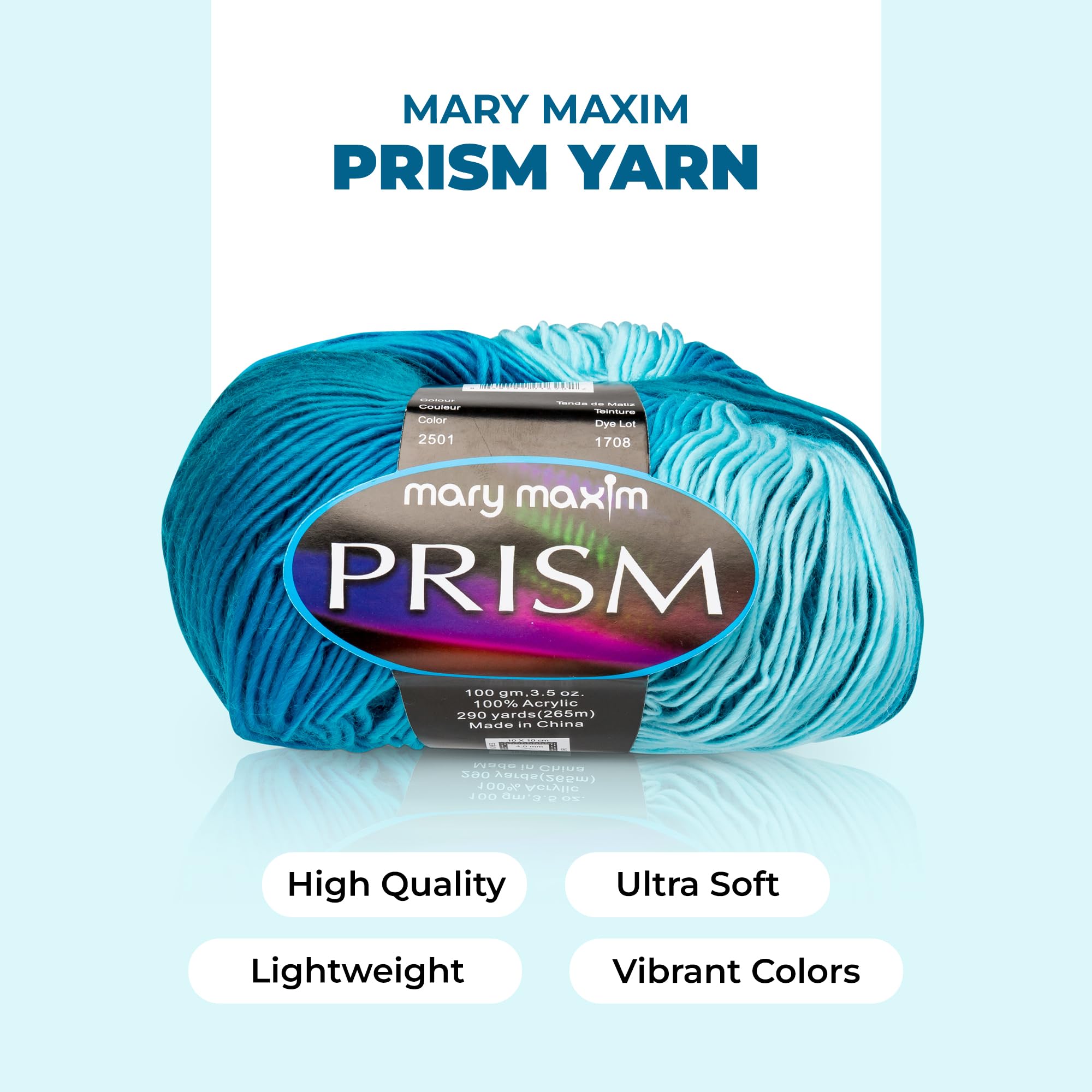 Amazon.com: Mary Maxim Prism DK Yarn, Soft Acrylic Variegated Yarn