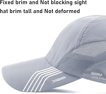 Mesh Quick Dry Baseball Cap Unstructured Breathable Summer Sun Protection Cap Unisex Outdoor Sports Hats with Adjustable Buckle Soft Brim Peaked Cap Lightweight Running Cap for Outdoor Activities