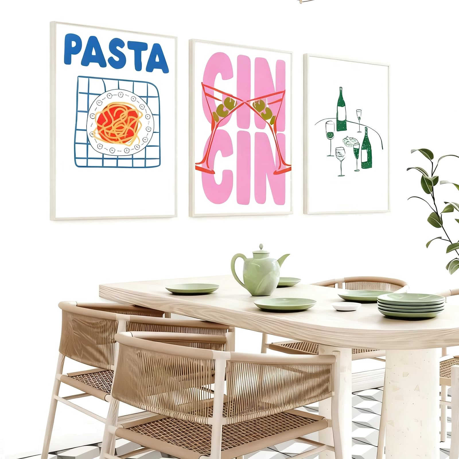 ALCXAZS Italian Wall Art Cuadros Para Cocina Set Infuse Space With Artistic Flair Creating Warm Inviting Ambiance In Any Room, 50 * 70cm