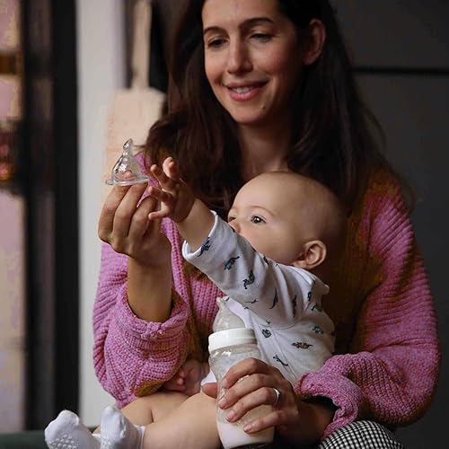 Miniatura 2 de Minbie 9 meses + biberón para lactancia materna, anti cólicos y reflujo, sin PPSU BPA