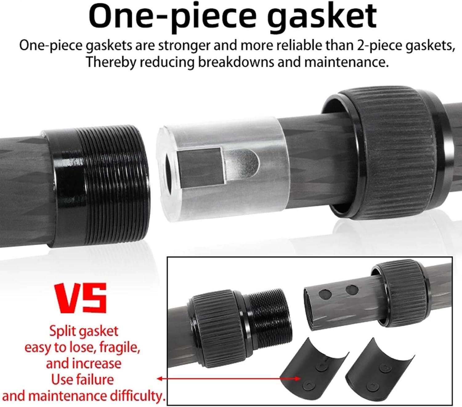 Tripod Extender 1/4 to 3/8 Thread Extension Tube Center Column Handheld Tripod Extension Tube