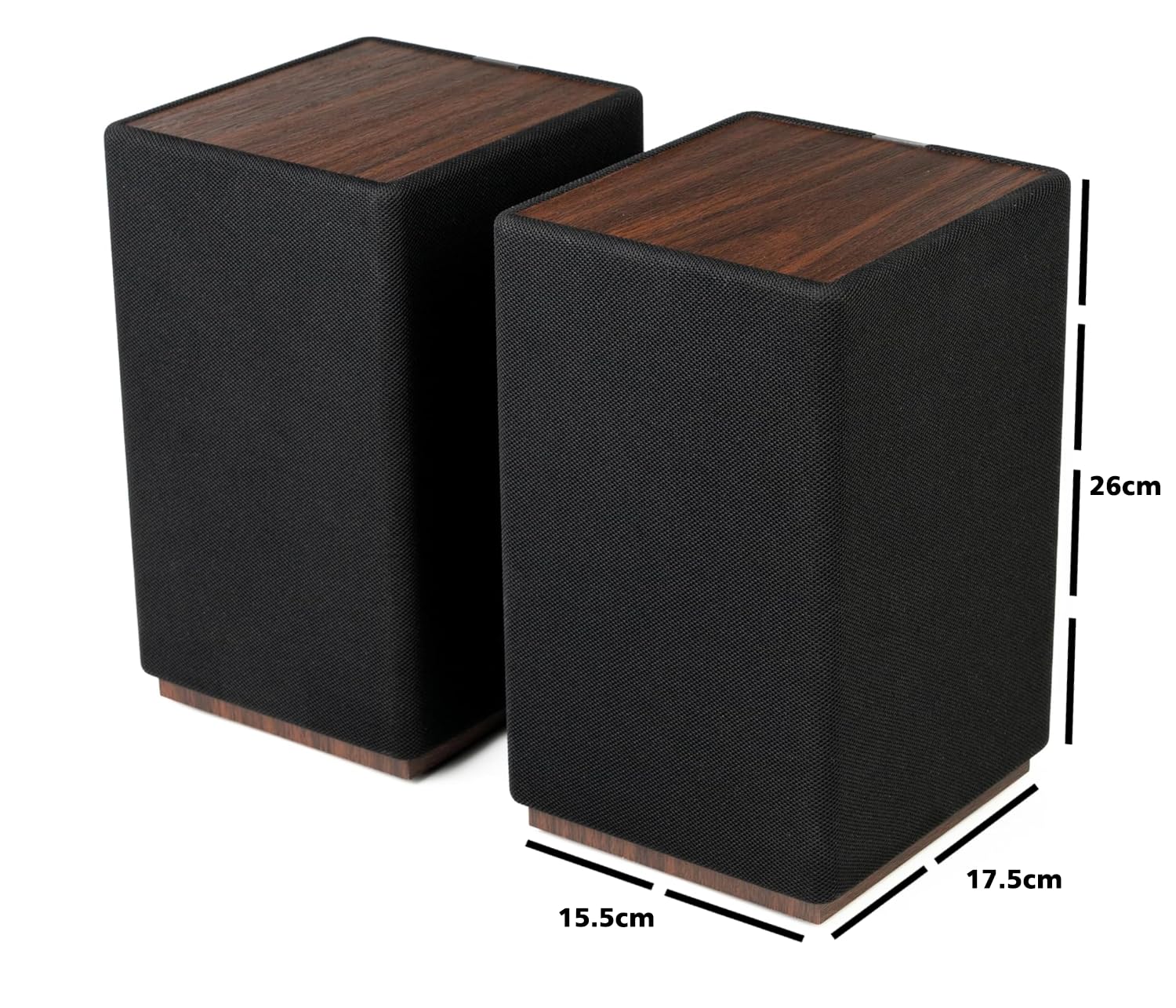 Roxel Eclipse Bücherregal-Lautsprecher – 60W RMS, BT 5.3, HDMI ARC, Optischer Eingang, Inkl. Kabel